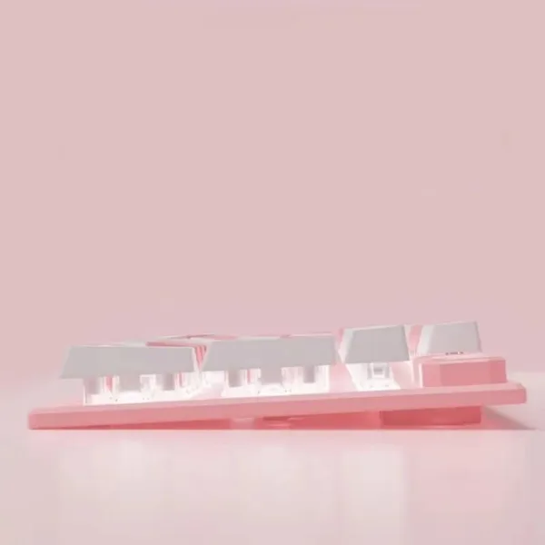 TECLADO ROSADO Y BLANCO - Imagen 2
